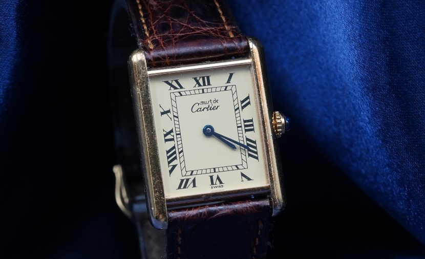Must de Cartier Tank Vermeil Uhr