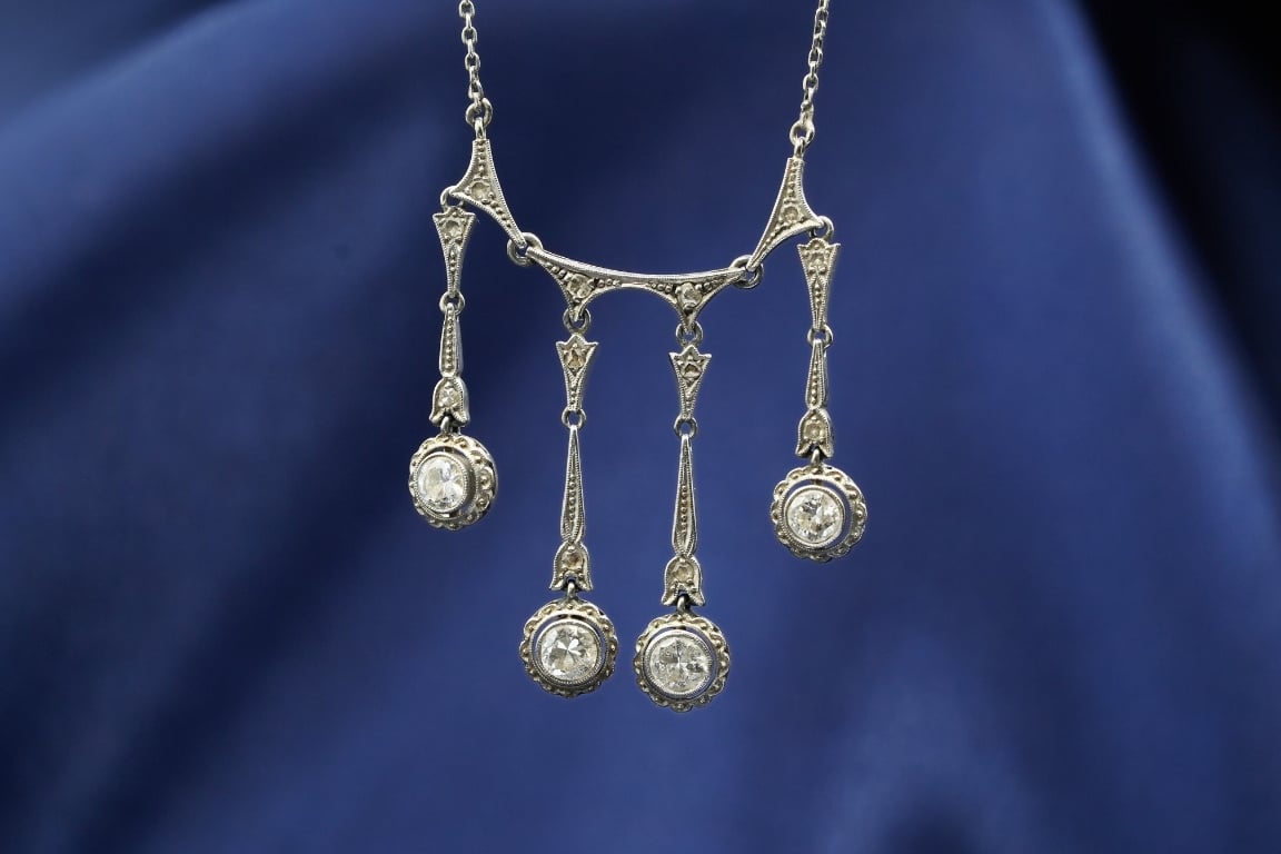 art deco kette diamant