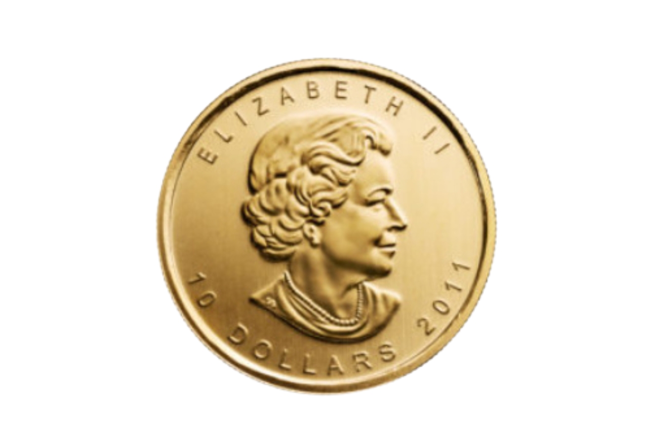 Maple Leaf Gouden Munt Voorzijde uit 2011