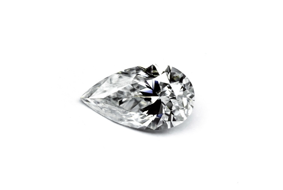 Een diamant in een peer slijpsel