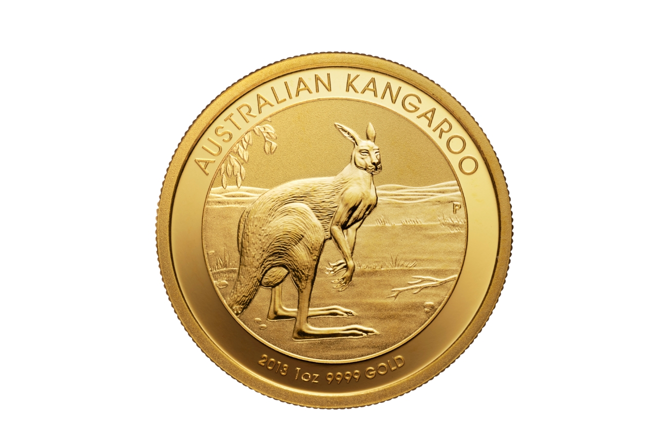 Australische Kangoeroe Munt Achterzijde