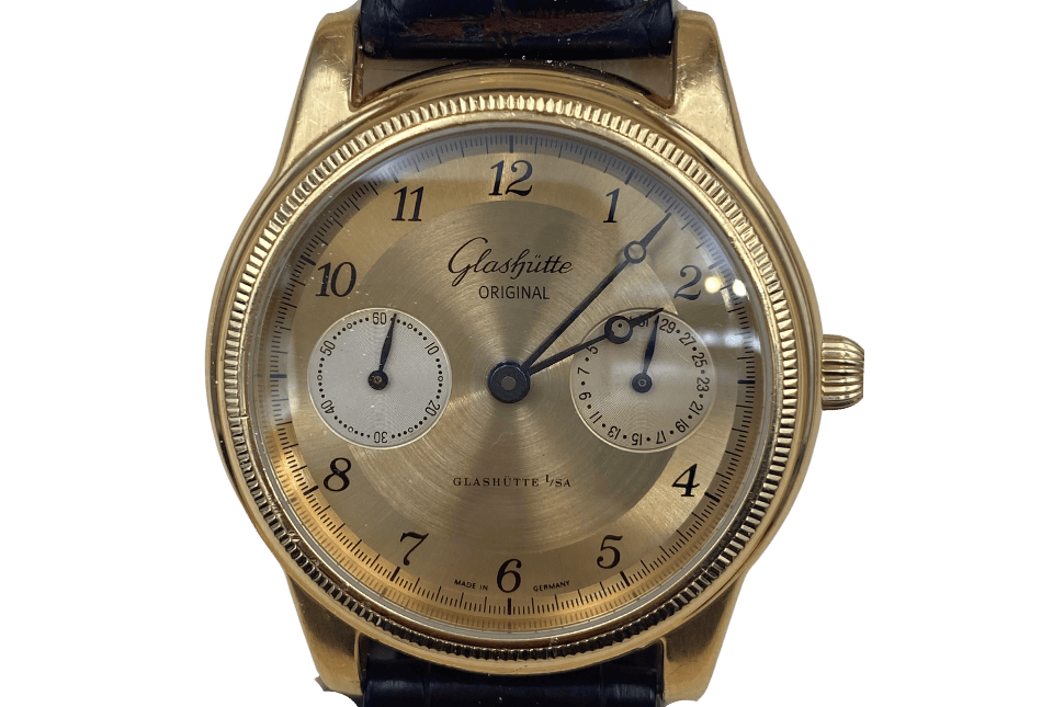Glashütte Uhr Gelbgold