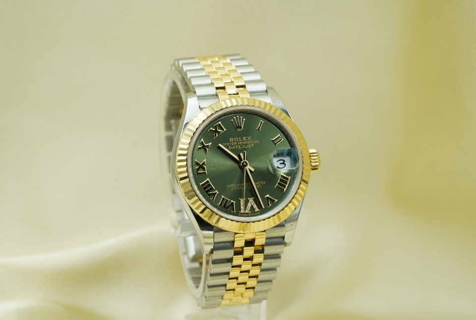 Rolex Datejust Bicolor Green Dial