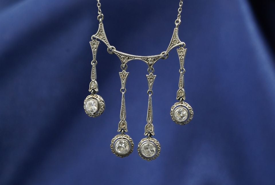 Kette Altschliff Diamanten